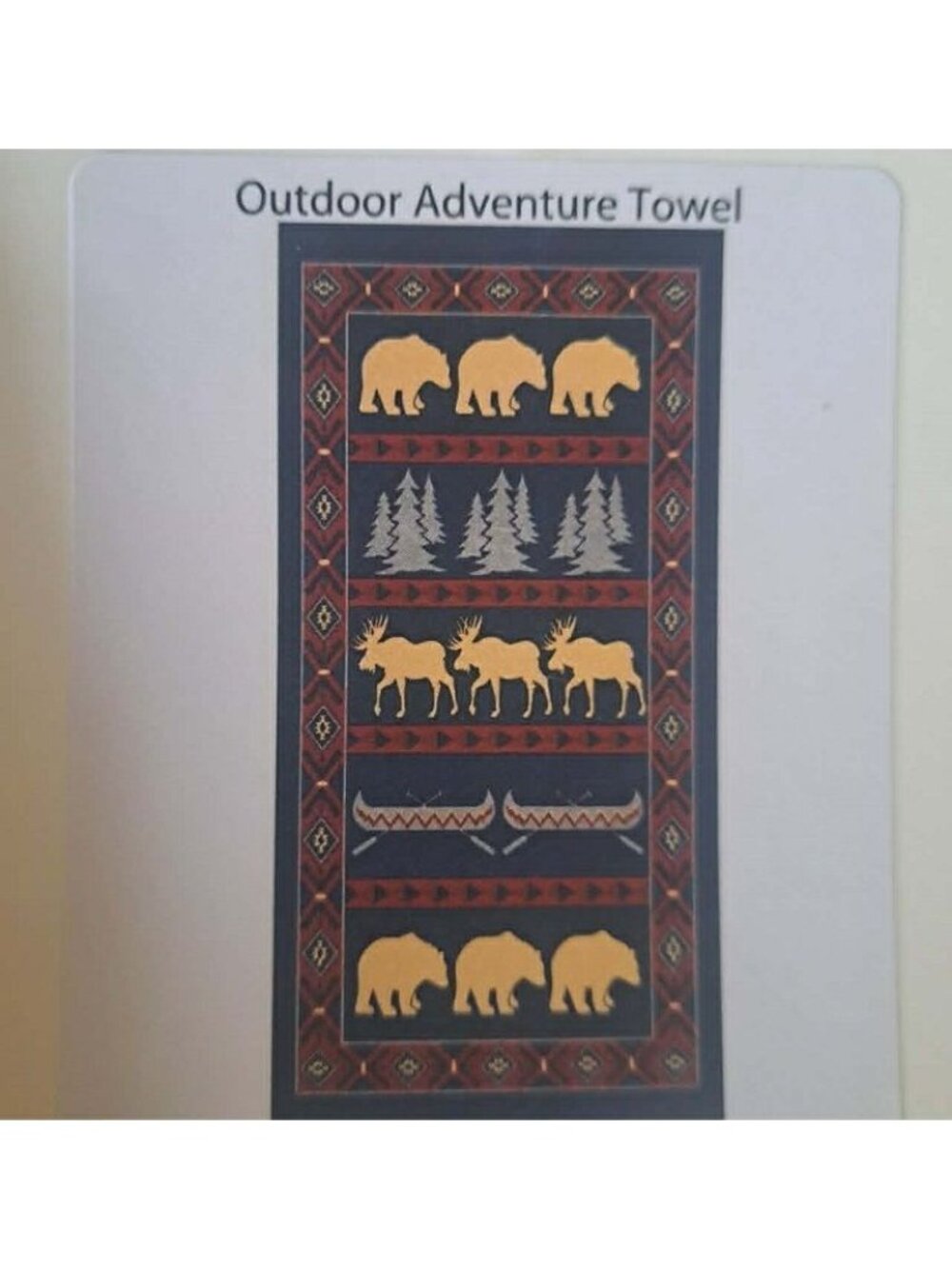 Outdoor Lodge Forest Southwest Beach Bath Towel Cotton Gift Rustic Moose Bear - Picture 3 of 3